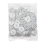 Пуговицы детские Горошек 28L (009 бело-черный) Q7125-FSS, 72 шт