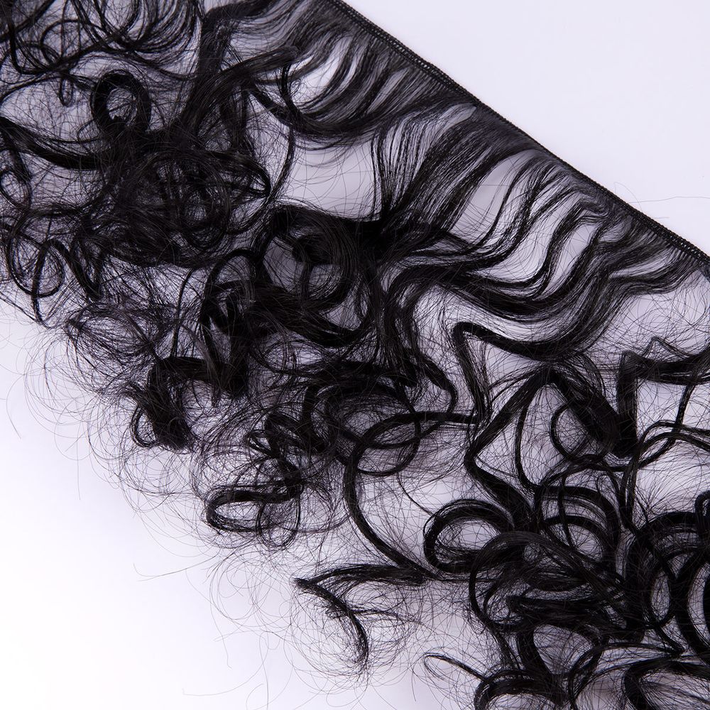 Трессы для кукол 15 см, 100 см, 38 г, 06 черный, HobbyBe HAR-4