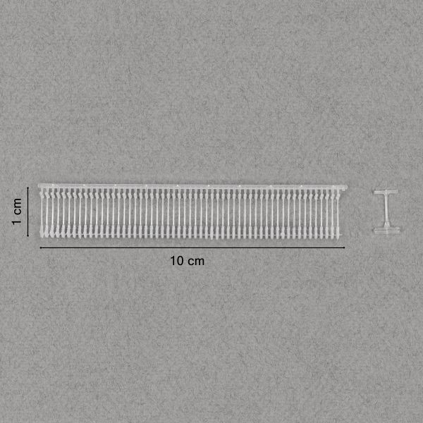 Держатели этикеток к этикет пистолету 10 мм, 5000 шт, прозрачный, Micron TPS-01