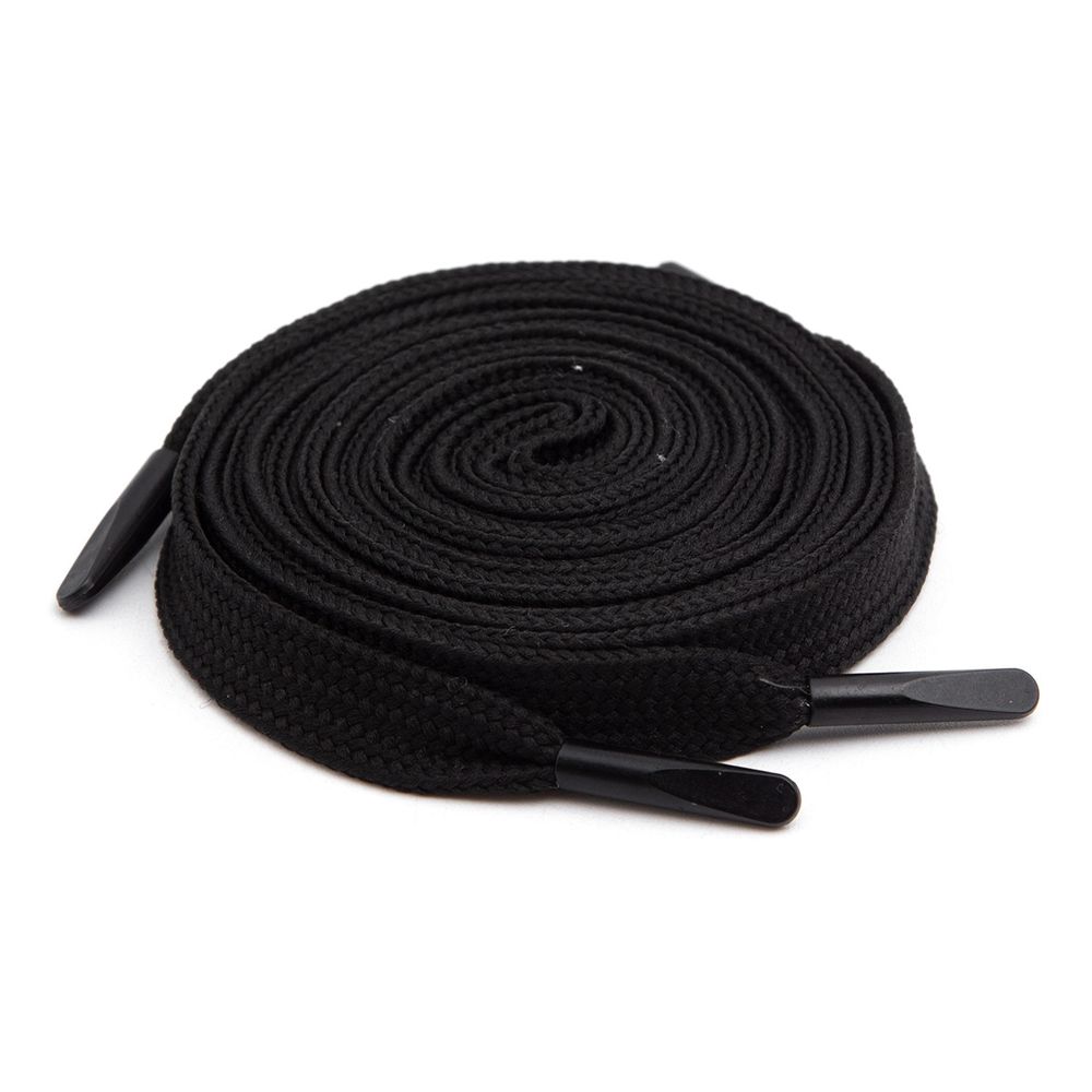 Шнурки плоские с металлическим наконечником 10.0 мм / 100см, 2 шт/упак (черный), 6220-0134