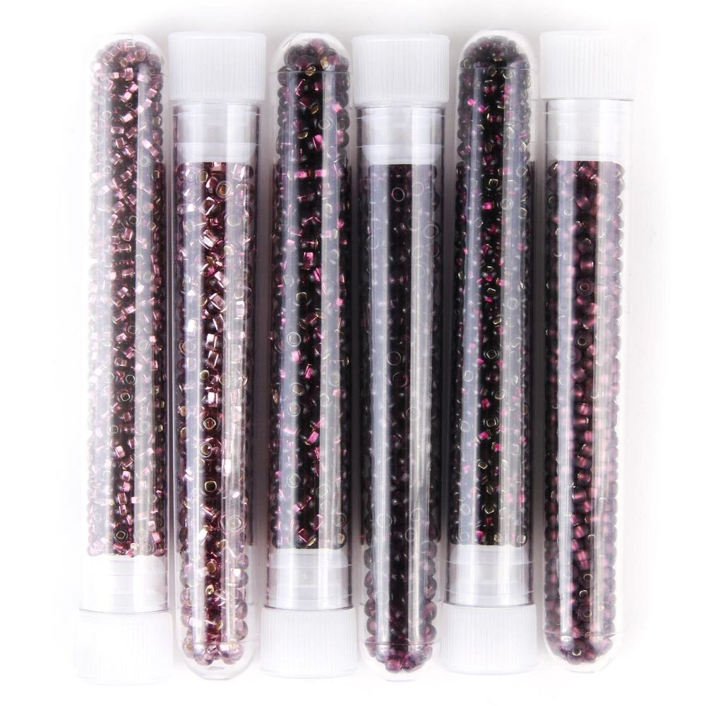 Набор бисера Preciosa 11, размеры 7-10/0 (2.3 мм),6 цветов, 6, ±0,5 гр