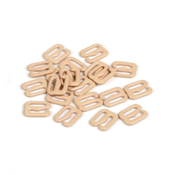 Крючки для бюстгальтера металл 8.0 мм, 03 бежевый, 100 шт