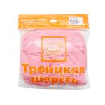 Шерсть для валяния Троицкая п/тонкая 1х100 г (до 29 мкр), 11 ярко-розовый