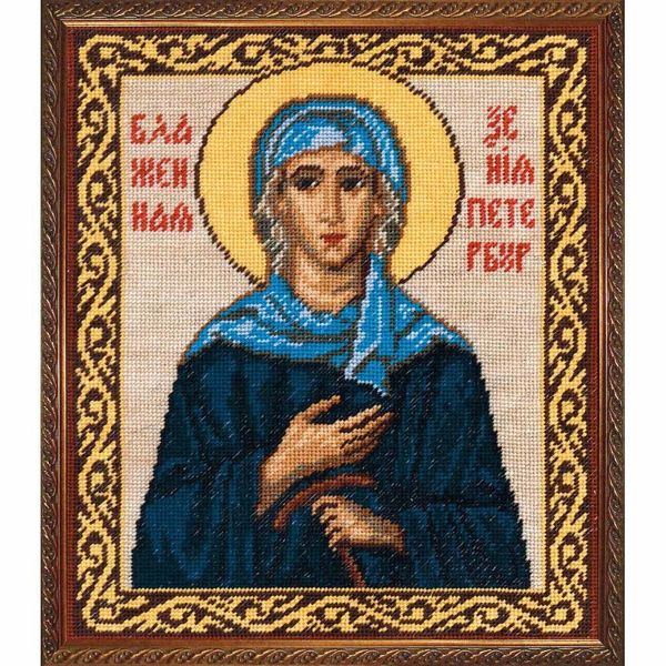 Набор для вышивания нитками РС Студия, Блаженная Ксения Петербуржская 20х23 см