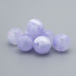 Бусины акрил ⌀12 мм, 500 г, дымка с АВ шиммером, круглые, AD072 фиолетовый, (7748709)2012 , Astra&Craft