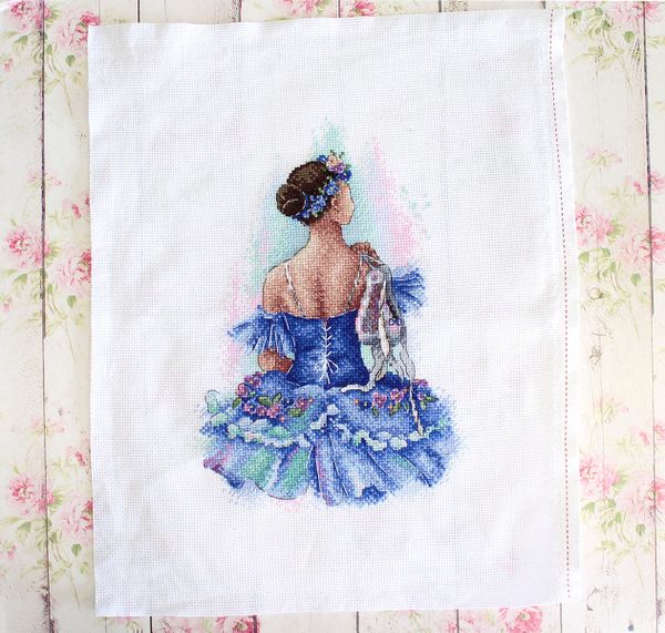 Набор для вышивания нитками МП Студия, Прима балета, 26х18 см