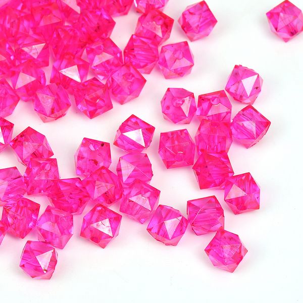 Бусины акрил ⌀10 мм, MG.3245-11 цв.11 малина, 500 г, Magic4Hobby