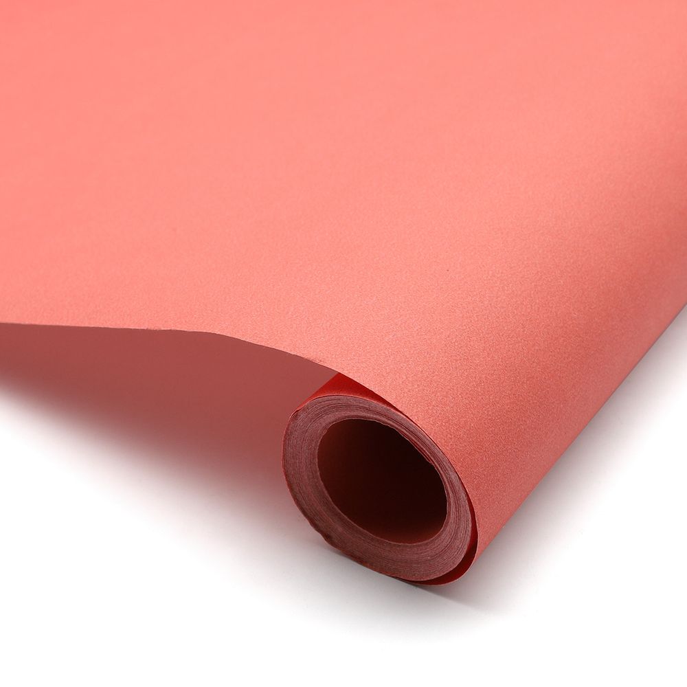 Бумага матовая влагостойкая однотонная 60гр/м², цв. красный, 70см, 9ярд ±5%, БМО0020