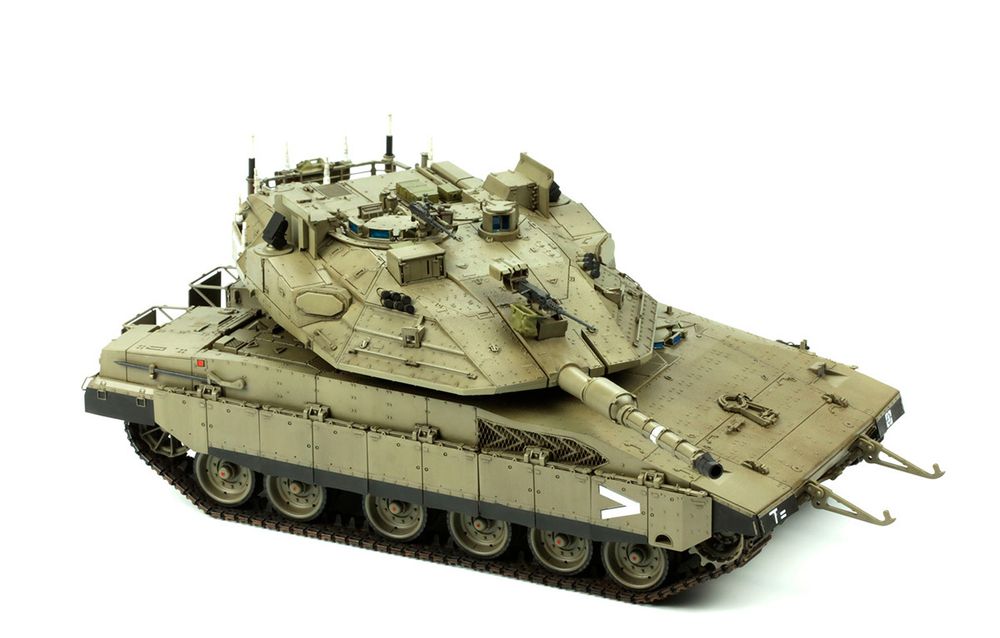 Модель сборная: танк, Main Battle Tank Merkava Mk.4m W/Trophy Active Protection System 1/35, Meng TS-036