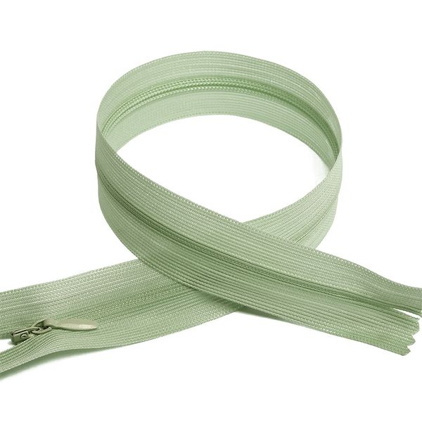 Молния потайная (скрытая) Т3 (3 мм) 1 зам., н/раз., 20 см, цв.S110 оливковый, 50 шт, Mzipp