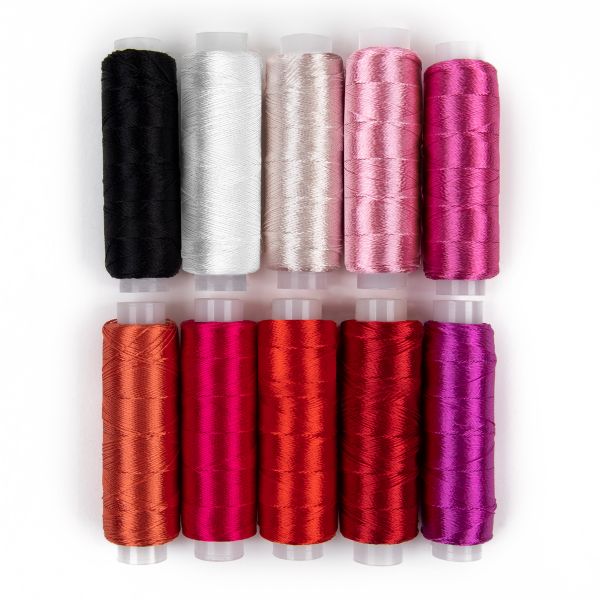 Нитки вышивальные Gamma V150/2, 10 цв. по 183 метра, Набор №1, Gamma V150/2, УЦЕНКА