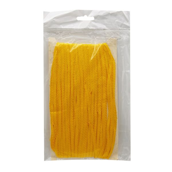 Лента отделочная тканая (вискоза) 69 (5 желтый), 50 м