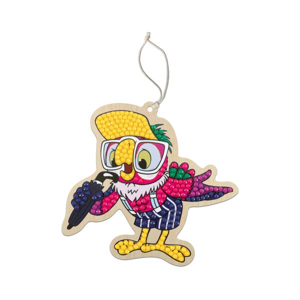 Алмазная (кристальная) мозаика Фрея CMF-ALVP-030, Союзмультфильм. Подвеска Попугай Кеша, 10.5х10 см