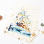 Набор для вышивания нитками Чудесная игла, Ветер удачи, 27х40 см