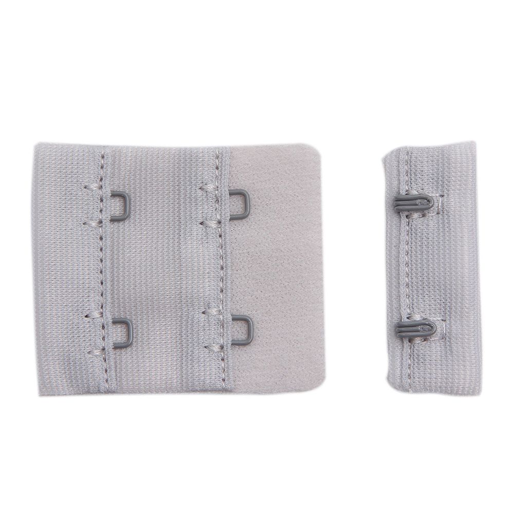 Застежки для бюстгальтера текстильные 2х2, 38 мм, 279 серый лед, 2494, 25 шт, Arta