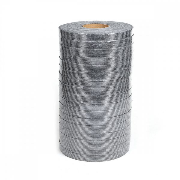 Лента клеевая нитепрошивная по долевой 15 мм, серый 4715G, 17 рул. по 100 м, Ideal
