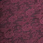 Кружево бельевое эластичное 300 мм / 3.4 метра, цвет темно-красный