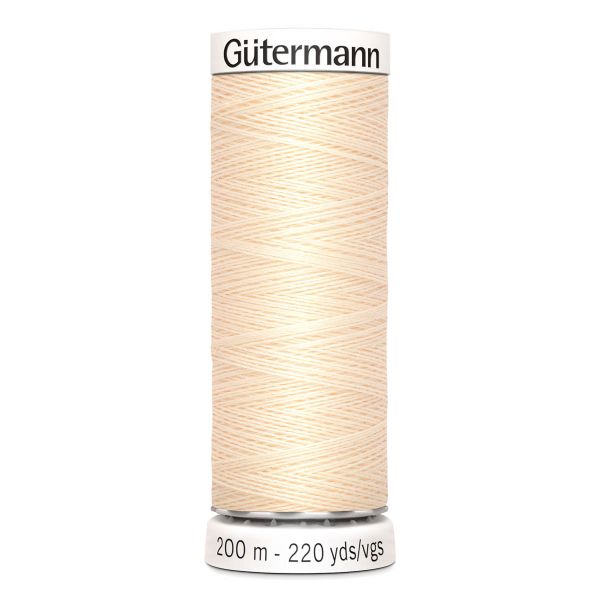 Нитки универсальные Gutermann Sew-all, 200м, 414 св.кремово-бежевый, 5 катушек