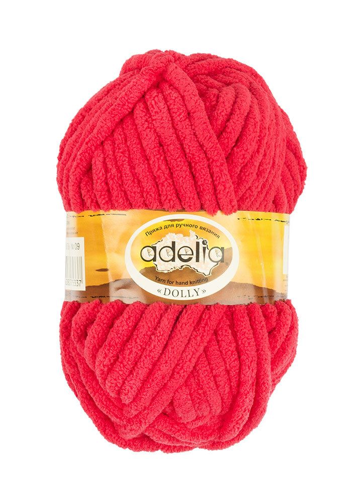 Пряжа Adelia Dolly / уп.5 мот. по 100г, 40м, 09 красный