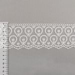 Кружево на сетке 65 мм, / 19.5±0.2 метра, Турция, молочный, Blitz BLKM-6501