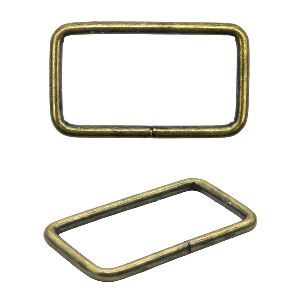 Рамка прямоугольная металл 40х3 мм (латунь), 100 шт