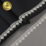 Кружево гипюр (плетёное) 16 мм / 13.71 метров, TBY.1062, цв.F102 молочный