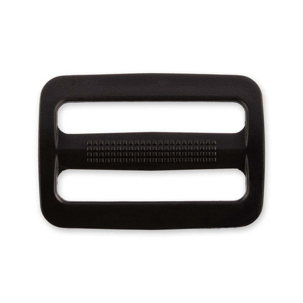 Пряжка двухщелевая 38 мм, 10 шт, черный, Gamma SAR001