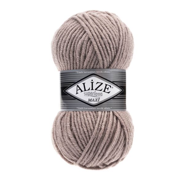 Пряжа Alize (Ализе) Superlana Maxi / уп.5 мот. по 100 г, 100м, 541 норка А