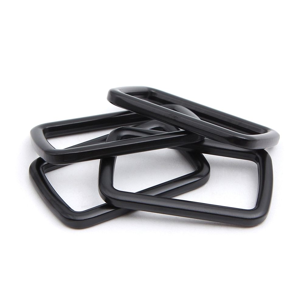 Рамка прямоугольная металл 40 мм /49х30 мм/ черный матовый, ГУ12749, 4 шт