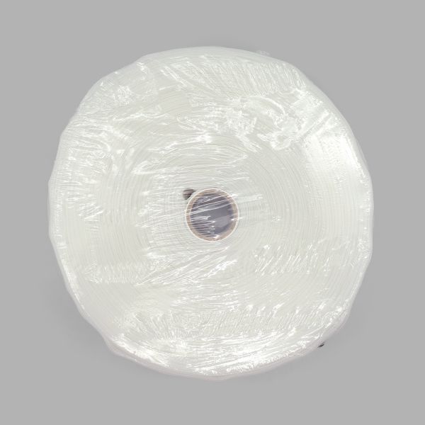 Лента (тесьма) шторная: сборка бантовая (1:2) 60 мм / 50 метров, (2 ряда петель, 2 шнура), прозрачный, C93M