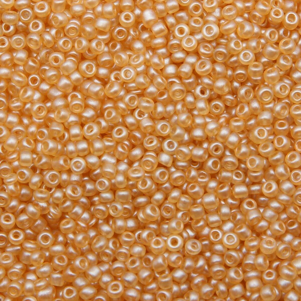 Бисер Astra&Craft 11/0 (2.1 мм), 500 г, цв. M902 св. золотой/прозрачный, матовый