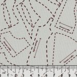 Ткань для пэчворка Peppy Век моды, рулон 112 см / 5 метров, ВМ-04 серый, Peppy