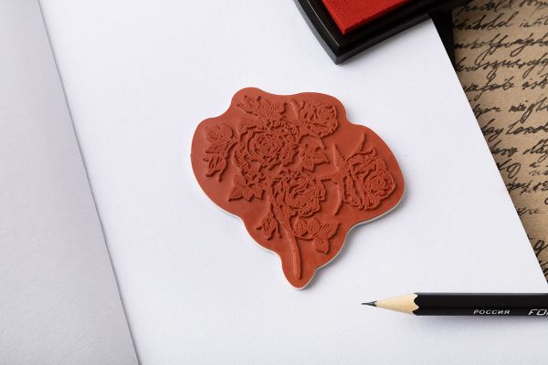 Штамп 5.8х7.2 см, 02 Розовый куст, Mr.Painter TSM-01