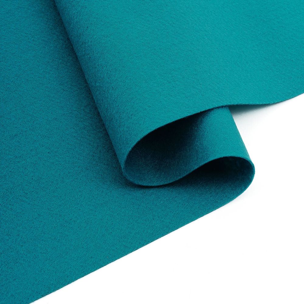 Фетр листовой мягкий 1.0 мм, 30х45 см, 10 листов, Hemline Hobby, 37 морская волна, 11.041