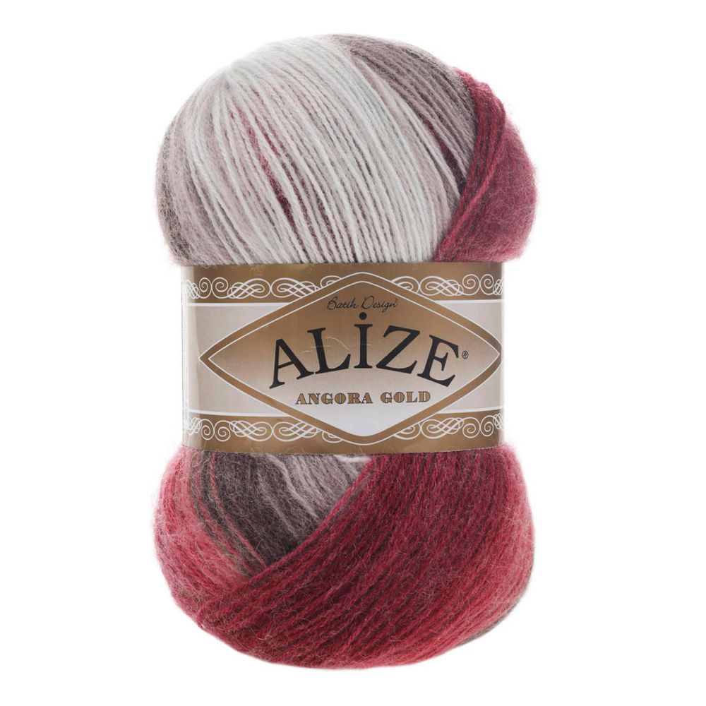 Пряжа Alize (Ализе) Angora Gold Batik / уп.5 мот. по 100 г, 550м, 1984 секционный A
