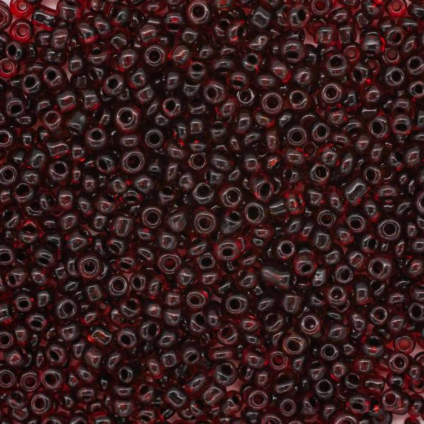 Бисер Astra&Craft 11/0 (2.1 мм), 200 г (10х20 г), цв. 5B бордовый/прозрачный
