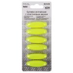 Булавки английские пластик 36 мм, 6 шт, 04 я.лимонный, Blitz BUD-006