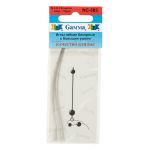 Иглы ручные гибкие бисерные с большим ушком ⌀0.23 мм, 10 шт, сталь, Gamma NC-303