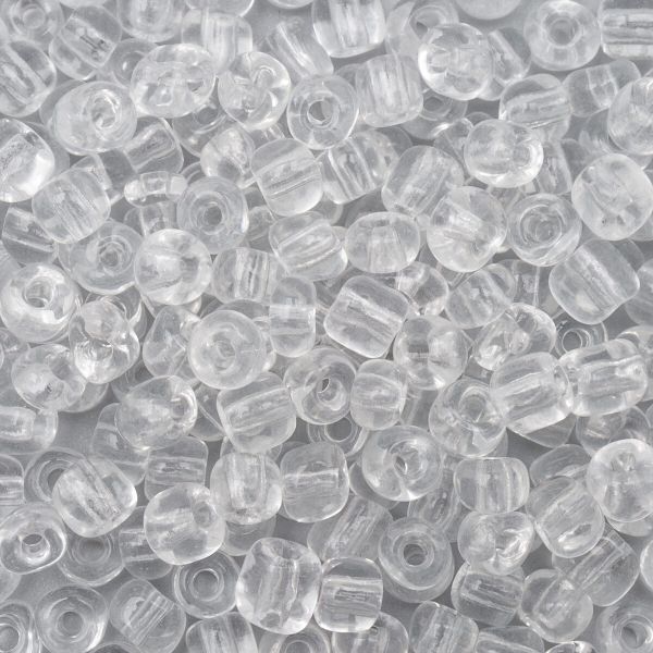 Бисер Astra&Craft 6/0 (4.1 мм), 150 г (10х15 г), цв. 1 белый/прозрачный