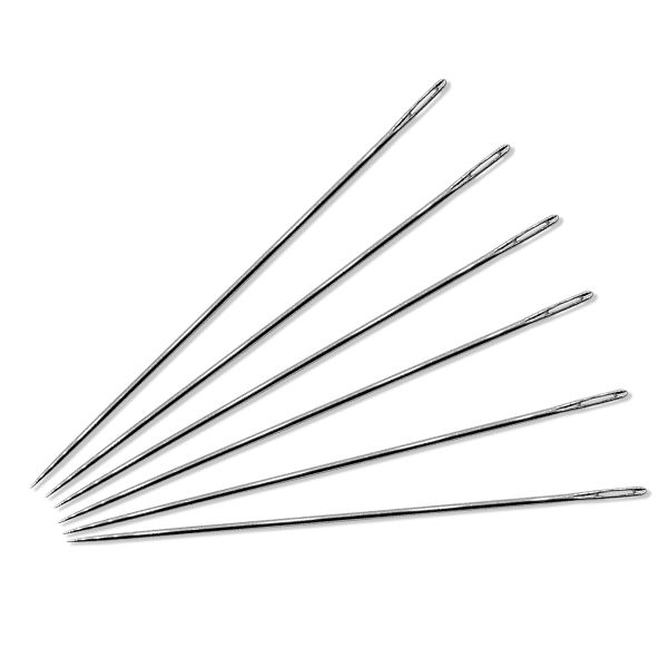 Иглы ручные для вышивания бисером №10, 6 игл, Hobby&Pro, 130101