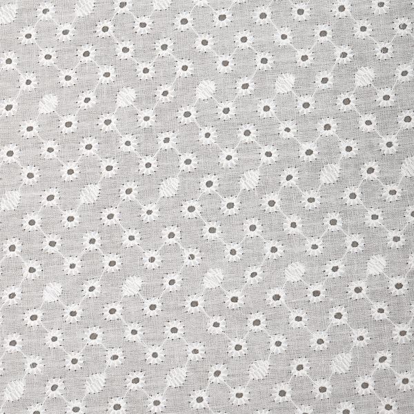 Ткань шитьё (прошва) 100 г/м², 150 см / 2 метра, TBY.Emb.2 белый