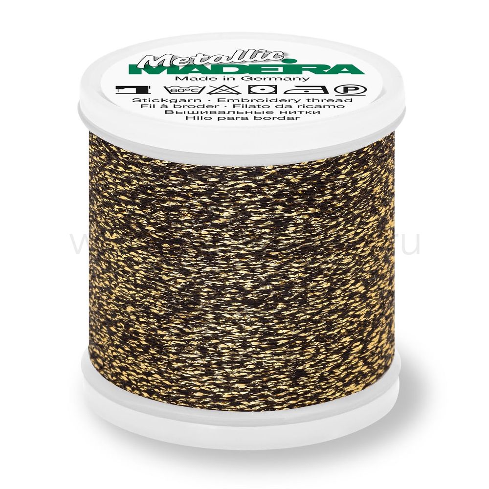 Нитки вышивальные металлизированные Madeira Metallic №40, 200 м, цв. 251, 9842, 5 катушек