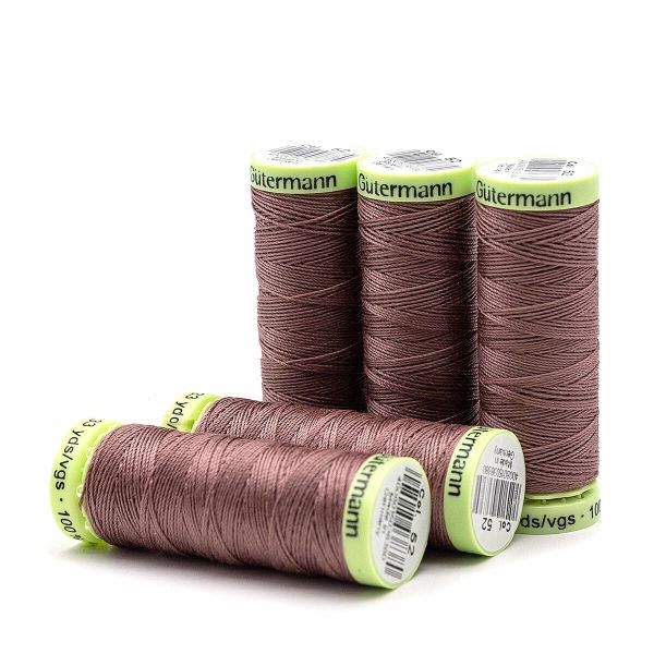 Нитки отделочные Gutermann Top Stitch, 30м, 052 старая роза, 5 катушек