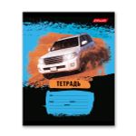 Тетрадь ученическая школьная, выборочный лак, A5+ 18 л. на скобе, 20 шт, клетка, 000363 Джип-сафари, Светоч 18ТСКд5_4_3_1