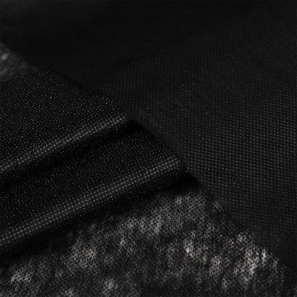 Флизелин клеевой точечный 30 г/м², цв.черый, шир.90см, 100м