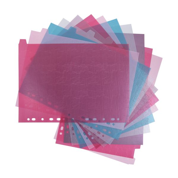 Разделитель листов пластиковый A4 12 шт, EC270020203 лён, ассорти, Expert Complete EC270020203