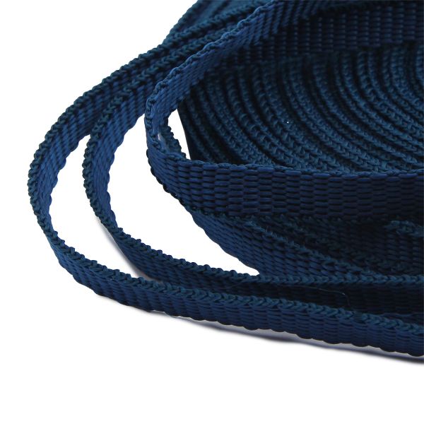 Стропа (ременная лента) 10 мм / 25 метров, толщ. 1.0 мм, [5.5 г/пог.м], 100% п/п, 66-1 синий кобальт