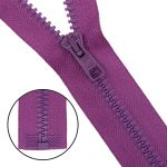 Молния трактор Arta Т6 (6 мм) 1 зам., разъем., 50 см, цв. 029 фиолетовый, 5 шт