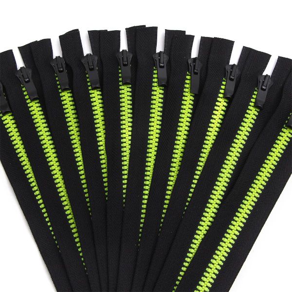 Молния трактор Arta Т6 (6 мм) 1 зам., н/раз., 18 см, Neon, цв. 077 черный / 098 люминесцентный, уп.10 шт