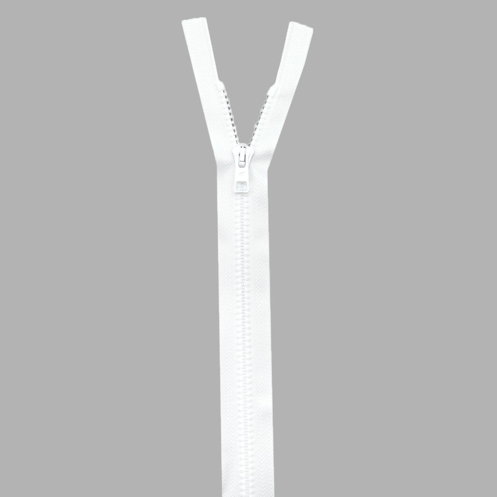 Молния трактор Arta Т6 (6 мм) 1 зам., разъем., 45 см, ОПТ. УП. 25 ШТ., 001 белый